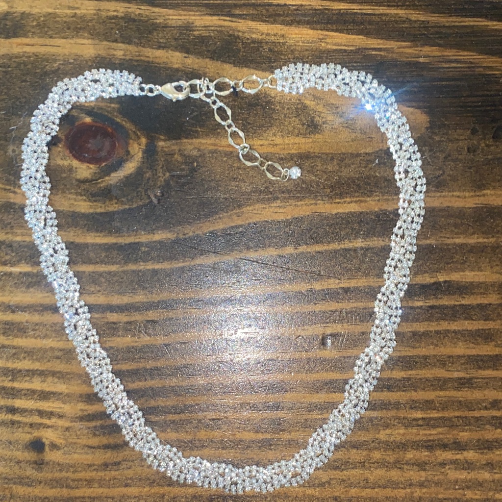 Dazzling Silver Womens Necklace 16$